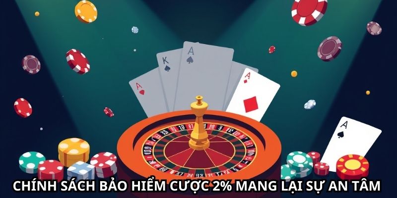 Chính sách bảo hiểm cược 2% mang lại sự an tâm cho người chơi